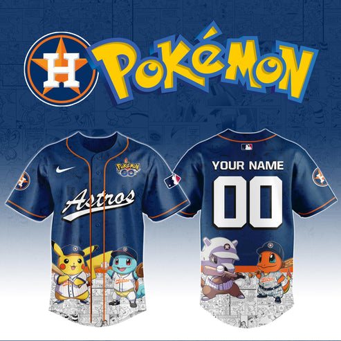 Houston Astros x Pokémon Go Baseball Jersey Editions Limited