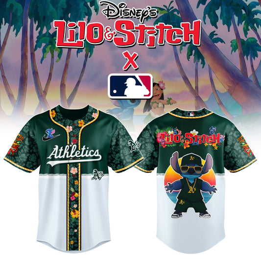 Oakland Athletics MLB x Lilo & Stitch Jersey Limited