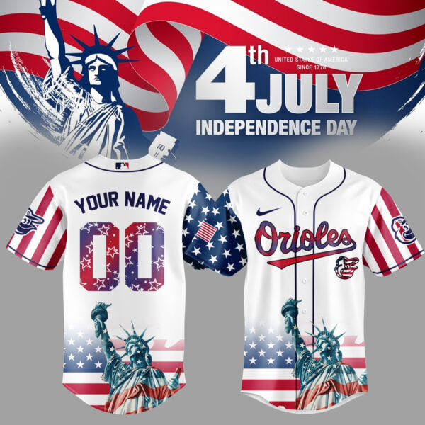 Baltimore Orioles Special Nationals Independence Day Jersey 2025