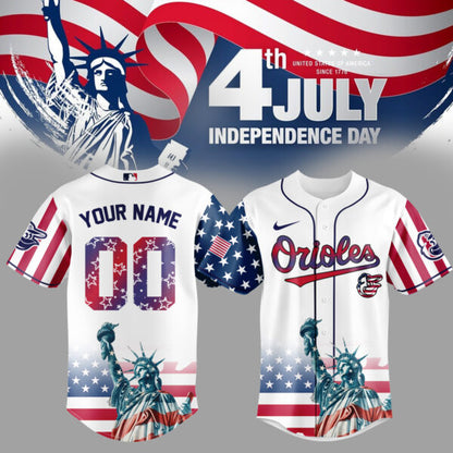 Baltimore Orioles Special Nationals Independence Day Jersey 2025