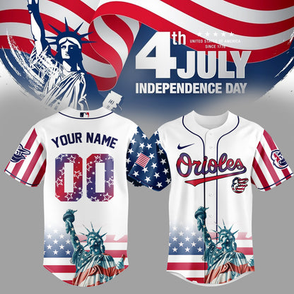 Baltimore Orioles Special Nationals Independence Day Jersey 2025