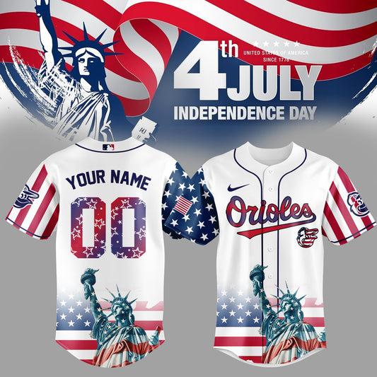 Baltimore Orioles Special Nationals Independence Day Jersey 2025