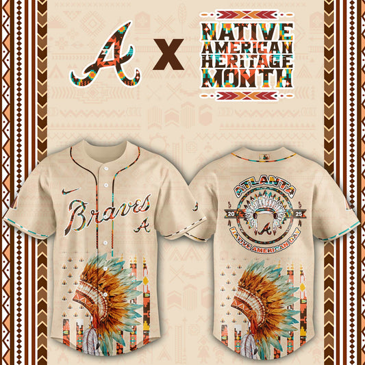 Atlanta Braves Native American Heritage Month Baseball Jersey - Saint Savoir