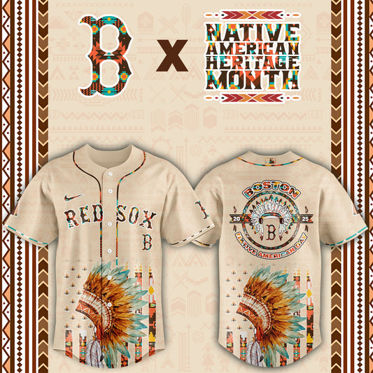 Boston Red Sox Native American Heritage Month Baseball Jersey - Saint Savoir