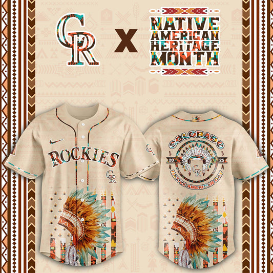 Colorado Rockies Native American Heritage Month Baseball Jersey - Saint Savoir