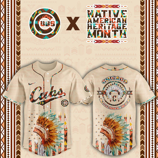 Chicago Cubs Native American Heritage Month Baseball Jersey - Saint Savoir