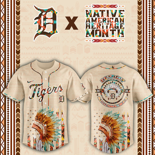 Detroit Tigers Native American Heritage Month Baseball Jersey - Saint Savoir