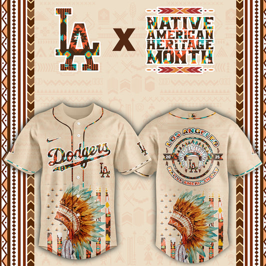 Los Angeles Dodgers Native American Heritage Month Baseball Jersey - Saint Savoir