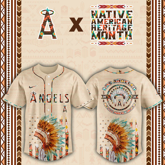 Los Angeles Angels Native American Heritage Month Baseball Jersey - Saint Savoir