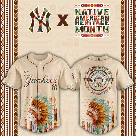 New York Yankees Native American Heritage Month Baseball Jersey - Saint Savoir