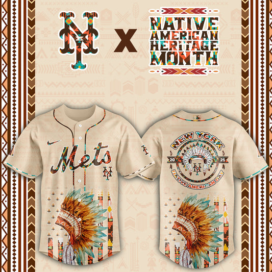 New York Mets Native American Heritage Month Baseball Jersey - Saint Savoir