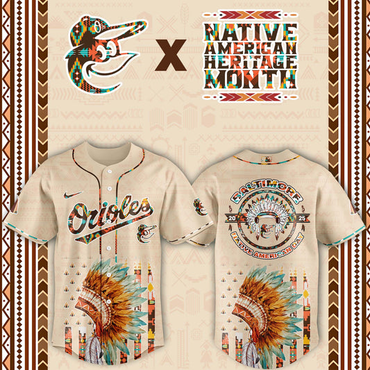 Baltimore Orioles Native American Heritage Month Baseball Jersey - Saint Savoir