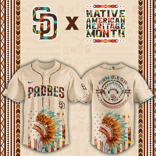 San Diego Padres Native American Heritage Month Baseball Jersey - Saint Savoir
