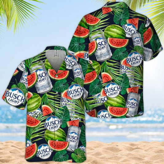 Busch Light Watermelon Hawaiian Shirt - 502HL- HS083