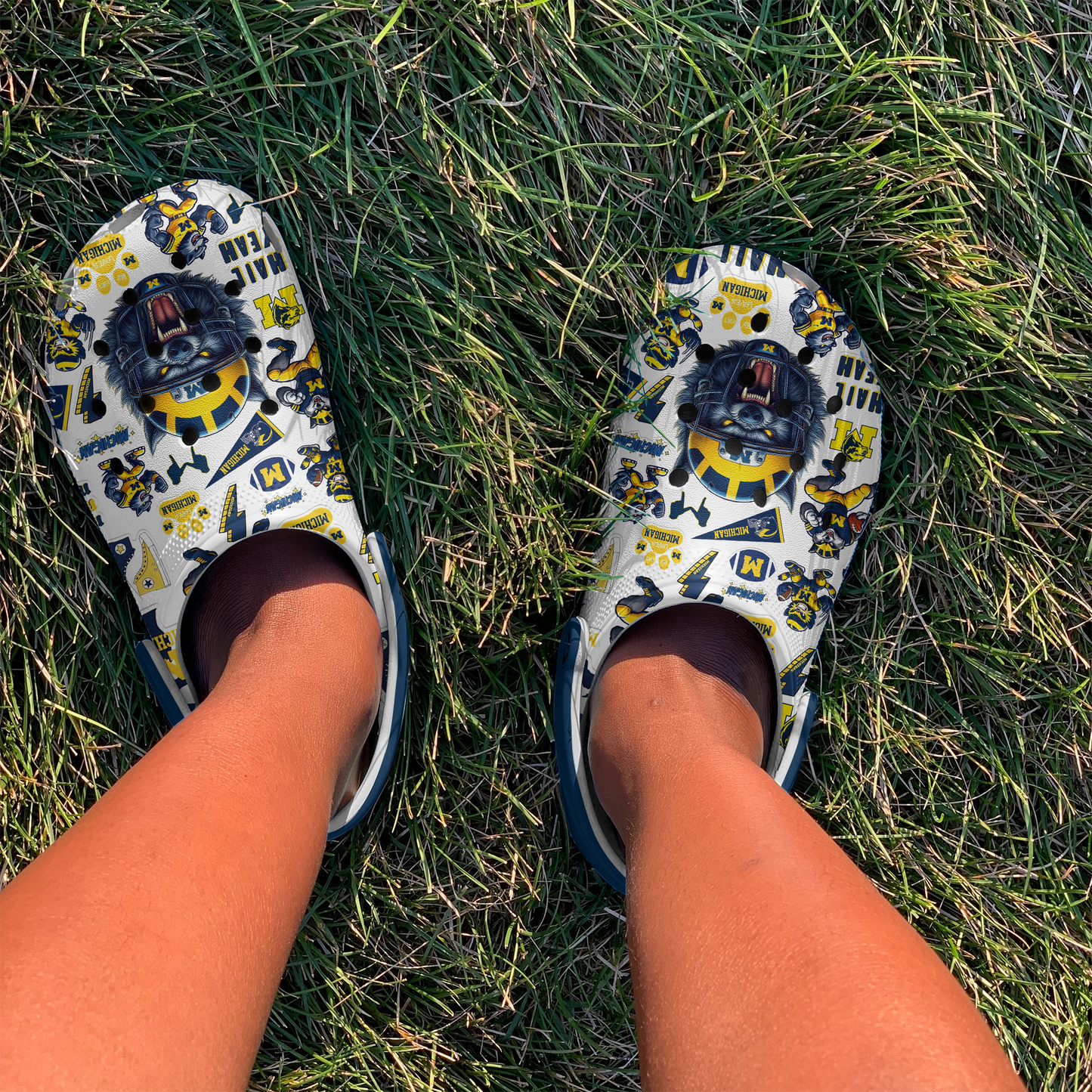 Michigan Wolverines NCAA Sport Clogs Shoes - 503HL- CR024