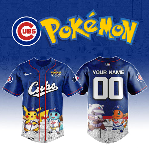Chicago Cubs x Pokémon Go Baseball Jersey Editions Limited