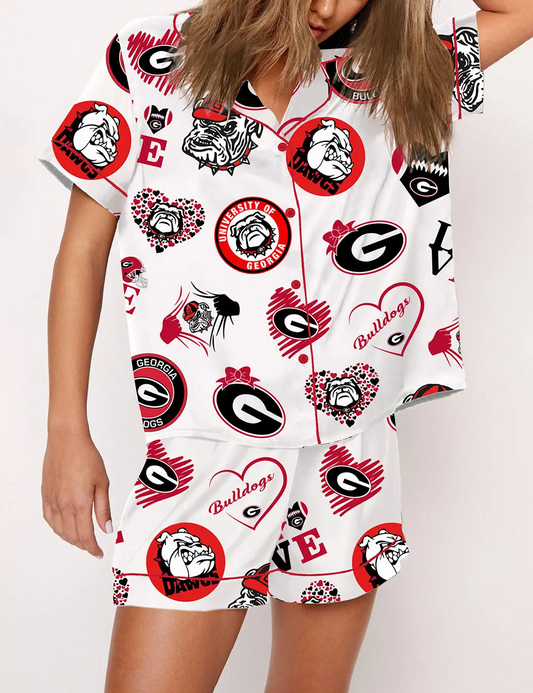 Women’s UGA Georgia State Pajama Set - 503HL- PJ068