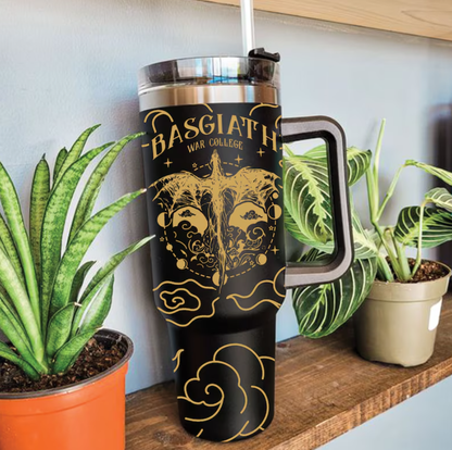 Basgiath War College 40oz Tumbler- Fourth Wing Dragon Tumbler- DTT15