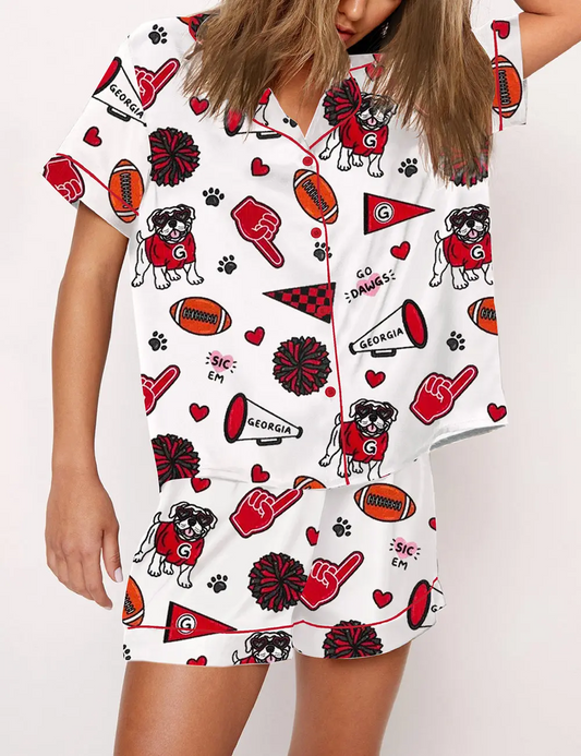 Women’s UGA Georgia State Pajama Set - 503HL- PJ070