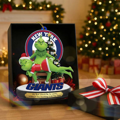 New York Giants x Grinch Christmas Acrylic Ornament