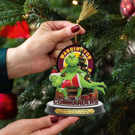Washington Commanders  x Grinch Christmas Acrylic Ornament