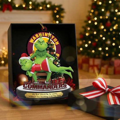 Washington Commanders  x Grinch Christmas Acrylic Ornament