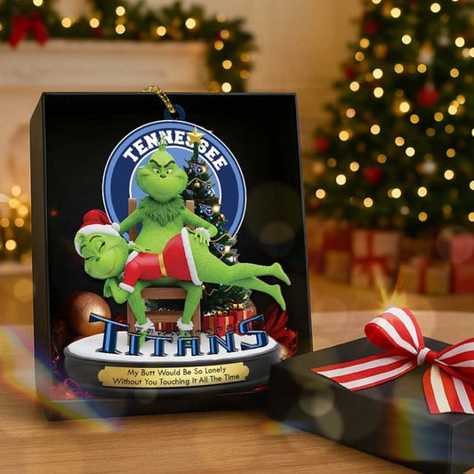 Tennessee Titans x Grinch Christmas Acrylic Ornament