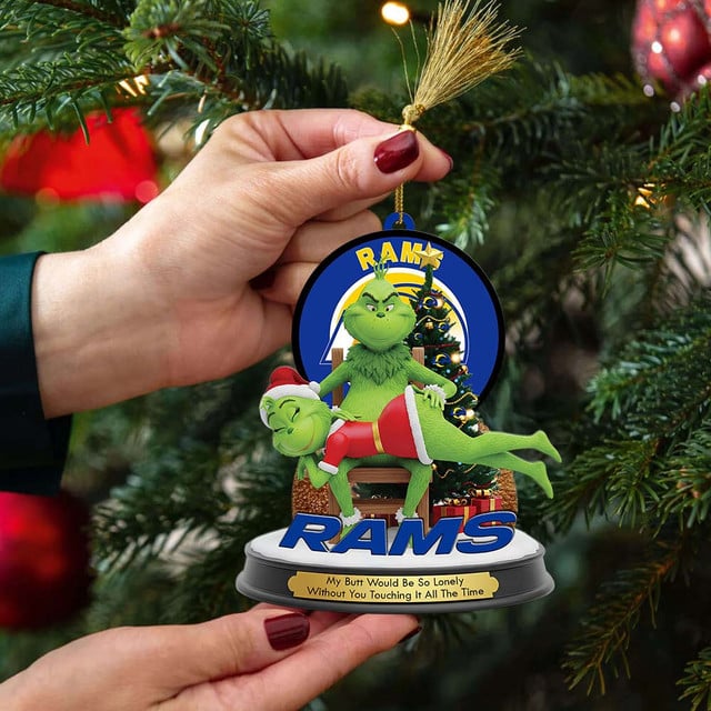 Los Angeles Rams x Grinch Christmas Acrylic Ornament