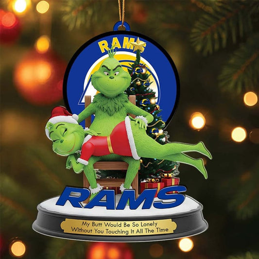 Los Angeles Rams x Grinch Christmas Acrylic Ornament