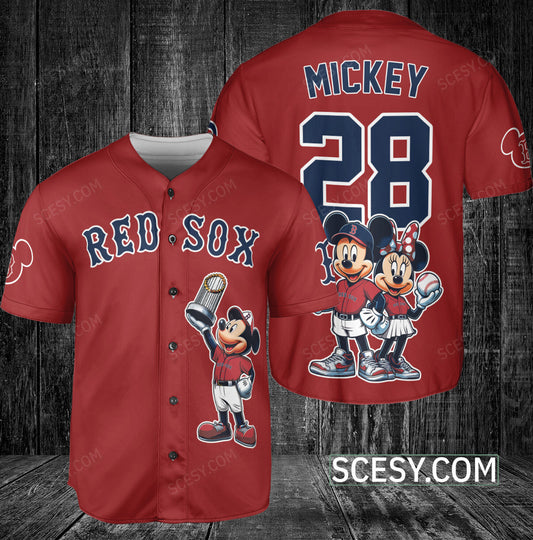 Boston Red Sox MM Baseball Jersey Red