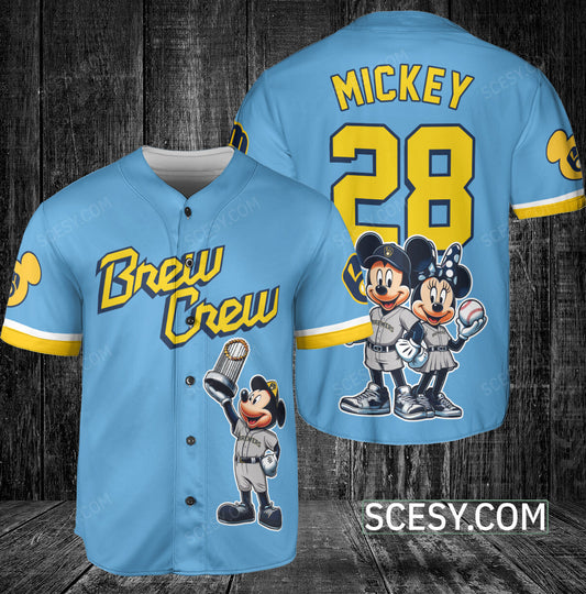 Milwaukee Brewers MM Baseball Jersey Blue