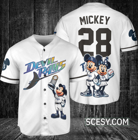 Tampa Bay Rays MM Baseball Jersey White