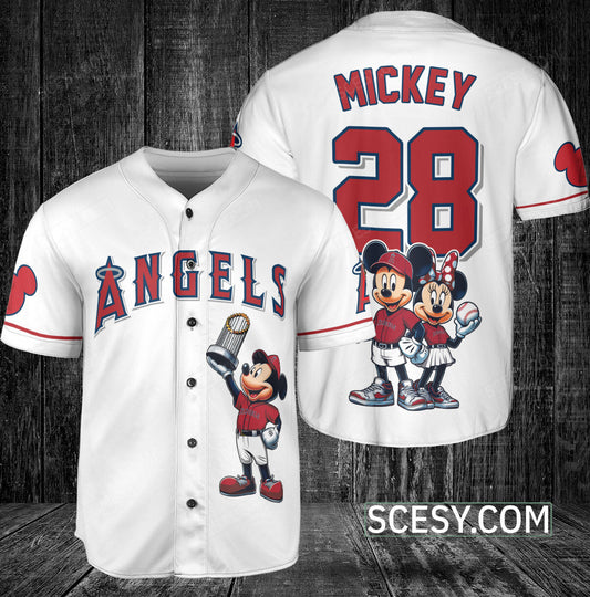 Los Angeles Angels MM Baseball Jersey White