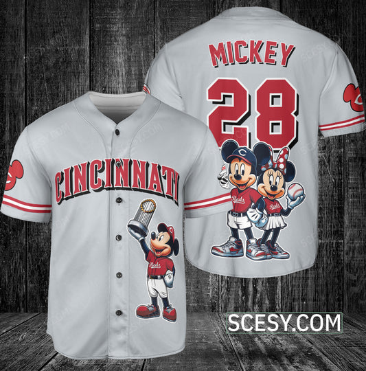 Cincinnati Reds MM Baseball Jersey Gray