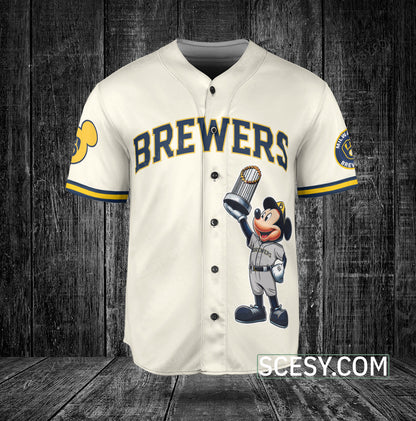 Milwaukee Brewers MM Baseball Jersey Yellow