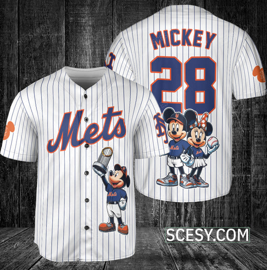 New York Mets MM Baseball Jersey White