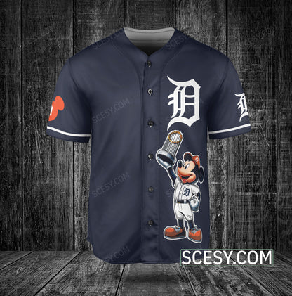 Detroit Tigers MM Baseball Jersey Navy
