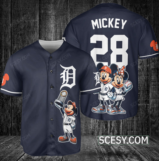 Detroit Tigers MM Baseball Jersey Navy