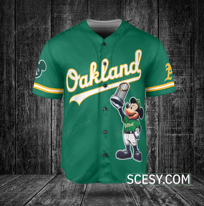 Oakland Athletics MM Baseball Jersey Green
