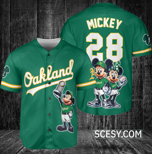 Oakland Athletics MM Baseball Jersey Green