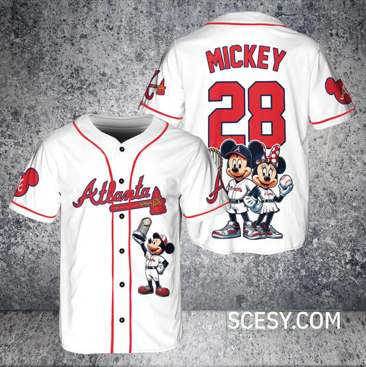 Atlanta Braves MM Baseball Jersey White