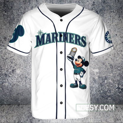 Seattle Mariners MM Baseball Jersey White