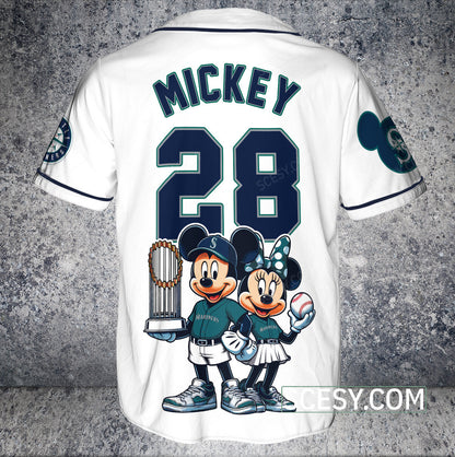 Seattle Mariners MM Baseball Jersey White