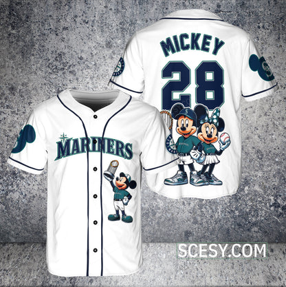 Seattle Mariners MM Baseball Jersey White