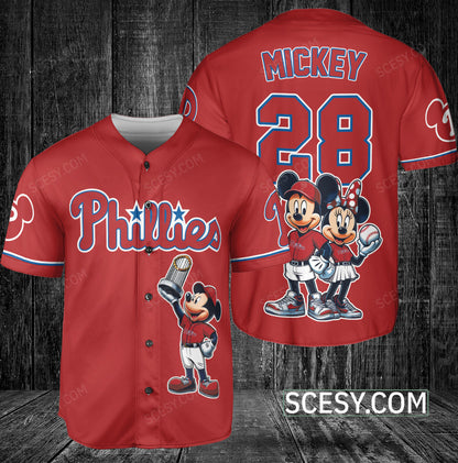 Philadelphia Philliies MM Baseball Jersey Red