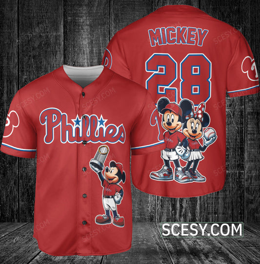 Philadelphia Philliies MM Baseball Jersey Red