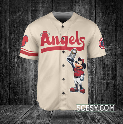 Los Angeles Angels MM Baseball Jersey Natural