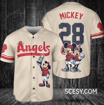 Los Angeles Angels MM Baseball Jersey Natural