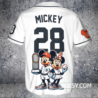 Detroit Tigers MM Baseball Jersey White