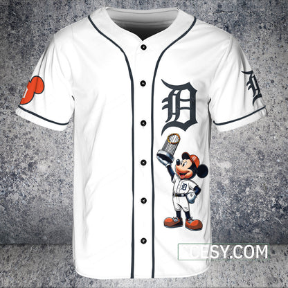 Detroit Tigers MM Baseball Jersey White